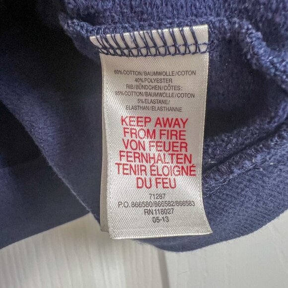 Mini Boden Toddler Boy's Navy Crewneck with Pocket Size 18-24M - Picture 3 of 4